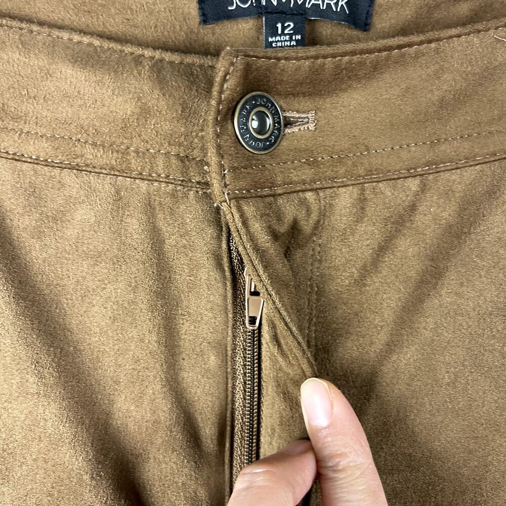 John Mark Tan Straight Leg Pants - Picture 4 of 15